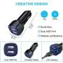 USB C Charger Set for Samsung Galaxy A20 S20 S10 A10e A50 A51 A70 A71 A01 S9 S8+ Note 20 Note10+ 9 8, Dual Port USB Wall Charging Block Cube, Car Charger Adapter with 2-Pack Type C Fast Charge Cable