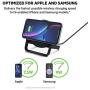 Belkin Boost Up Wireless Charging Stand 10W – Wireless Charger for iPhone Xs, XS Max, XR, X, 8, 8+ / Samsung Galaxy S10, S10+, S10e, S9, Note9 and More (Black) (Renewed)