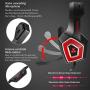 Xbox One Headset, PS4 Headset, Gaming Headset for PS4, PC Gaming Headset Surround Sound Wired Headset with Microphone, Headphone Gaming Compatible for PS4, Xbox One, PC, Laptop, Tablet(Black&Red)