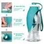 Dog Water Bottle for Walking, TIOVERY Pet Water Dispenser Feeder Container portable with Drinking Cup Bowl Outdoor Hiking, Travel for Puppy, Cats, Hamsters, Rabbits and Other Small Animals 20 OZ
