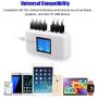 Vanbon 60W 8-Port USB Wall Charger, Multi Port USB Charger Charging Station W/LCD Compatible with Smart Phone, Tablet and Multiple Devices