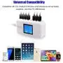 Vanbon 60W 8-Port USB Wall Charger, Multi Port USB Charger Charging Station W/LCD Compatible with Smart Phone, Tablet and Multiple Devices Vanbon 60W 8-Port USB Wall Charger, Multi Port USB Charger Charging Station W/LCD Compatible with Smart Phone, Tablet and Multiple Devices