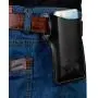 EASYANT PU Leather Cell Phone Holster Universal Case Sheath with Belt Hole Black EASYANT PU Leather Cell Phone Holster Universal Case Sheath with Belt Hole Black