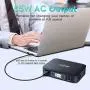 Laptop Power Bank, RYOKO 27000mAh Portable battery Charger with AC 85W Output, Dual USB and Type-C Phone Charger Battery Pack, High-Speed Portable Charger for iPhone Laptop Tablet Camera and Nintendo.