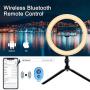 YICOE Selfie Ring Light 10" LED Ring Light with Tripod Stand & Phone Holder Dimmable Desktop Ringlight 3 Colors 10 Brightness Remote Control for Phone Photography Makeup YouTube Video Live Streaming