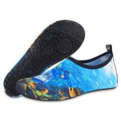 Womens and Mens Kids Water Shoes Barefoot Quick-Dry Aqua Socks for Beach Swim Surf Yoga Exercise