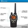 Midland - GXT1000VP4, 50 Channel GMRS Two-Way Radio - Up to 36 Mile Range Walkie Talkie, 142 Privacy Codes, Waterproof, NOAA Weather Scan + Alert (Pair Pack) (Black/Silver)