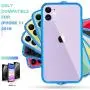 Mkeke Compatible with iPhone 11 Case, Clear iPhone 11 Cases Cover for iPhone 11 6.1 Inch-Blue Mkeke Compatible with iPhone 11 Case, Clear iPhone 11 Cases Cover for iPhone 11 6.1 Inch-Blue