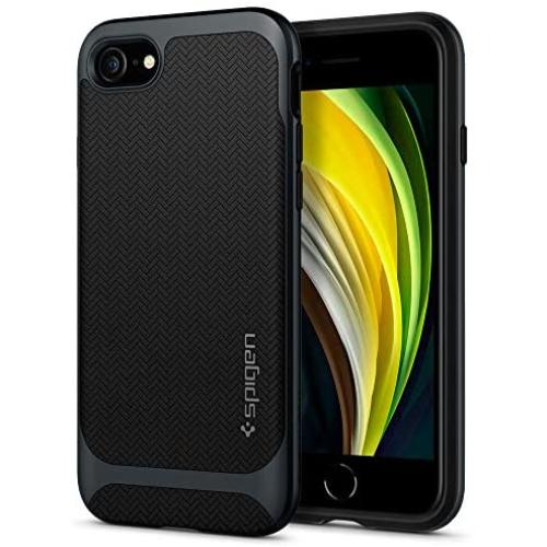 Spigen Neo Hybrid Designed for Apple iPhone SE 2020 Case/Designed for iPhone 8 Case (2017) / Designed for iPhone 7 Case (2016) - Metal Slate