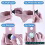 Swappable Metal Covers for Collapsible Phone Grip & Stand Replacement Top Covers for Get a Different Design On Your Phone Hand Grip Can Work with Magnetic Mount Car Phone Holder (6pack)