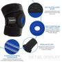 DISUPPO Knee Brace for Women Men, Knee Support Open-Patella Stabilizer Anti Slip with Spring Breathable for Running Crossfit Weight Lifting Football Basketball