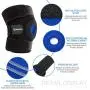 DISUPPO Knee Brace for Women Men, Knee Support Open-Patella Stabilizer Anti Slip with Spring Breathable for Running Crossfit Weight Lifting Football Basketball
