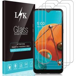 [3 Pack] L K Screen Protector for LG K51, Tempered Glass [Easy Installation] HD Clear, Scratch-resistant