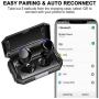 Wireless Earbuds, Bluetooth 5.0 Waterproof Headphones 130 Hrs Playtime Super Hi-Fi Stereo Sound, Auto Pairing, Touch Control in-Ear Earphones with Mini Portable Charging Case