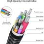 USB C to USB C Cable 10ft [100W 20V/5A], NIMASO Braided USB-C Cable, Type C Fast Charging Cable Compatible with MacBook Pro 16" 15" 13", iPad Pro 2020 2018, Samsung Galaxy S20 and USB-C Phones/Laptops