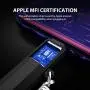 [Apple MFi Certified] Foxnovo Led iPhone Charger Cable, 2-in-1 Led Lightning Cable with 360° Flowing Light for iPhone 11/11 Pro/Max/XS/XR/X/8/8 Plus/7/7 Plus/6/6 Plus/5s/5s Plus/Android, 3.3ft
