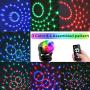 Sound Activated Party Lights with Remote Control, Battery Powered/USB Portable RBG Disco Ball Light, Dj Lighting, Strobe Lamp 7 Modes Stage Party Supplies for Home Room Dance Parties Birthday Karaoke