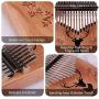 [2020 Updated] Kalimba Thumb Piano 17 Keys, Sethruki Portable Mbira Finger Piano Gifts for Kids and Adults Beginners