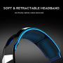COOAU Stereo Gaming Headset with Mic, LED Lights, Volume Control for PS4, PC, New Xbox One, iPad, Laptop, Smartphones, Noise Cancelling Over-Ear Headphones with 3.5mm Plugs and USB Plugs