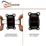 Crescendo CR-30 SlimClip Mic Stand Phone Holder, iPhone Clamp Mount, Guitar Phone Holder, Pole Phone Mount, Microphone, Music, or Drum Stand - for iPhone, Samsung Galaxy or Note, Pixel, any Smartphone