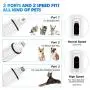 Dog Nail Grinder by Ieebee- Upgraded Adjustable 2-Speed Low Noise Rechargeable Eelectric Pet Nail Trimmer,Professional Painless Paws Grooming and Smoothing for Small Medium Large Dogs and Cats
