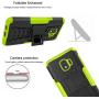 RioGree Phone Case for Samsung Galaxy J2 / Core / J2 Dash /J2 Pure Case, Heavy Duty Cell Phone Shockproof with Kickstand Cover Skin TPU,Green