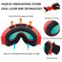 UTOBEST Anti Fog Ski Goggles for Men Women Cozy Windproof OTG Snowboard Goggles with 100% UV Protection Unisex Snow Shield Goggle Spherical Dual Lens Anti-Glare Design for Skiing Skating Outdoor Sport
