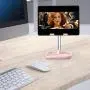 Cell Phone Stand, Tekpluze Angle Height Adjustable Cell Phone Stand for Desk,Thick Case Friendly Phone Holder Stand for Desk, Compatible with All Mobile Phones (Pink) Cell Phone Stand, Tekpluze Angle Height Adjustable Cell Phone Stand for Desk,Thick Case Friendly Phone Holder Stand for Desk, Compatible with All Mobile Phones (Pink)