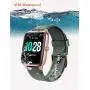 YAMAY Smart Watch Fitness Tracker Watches for Men Women, Fitness Watch Heart Rate Monitor IP68 Waterproof Digital Watch with Step Calories Sleep Tracker, Smartwatch Compatible iPhone Android Phones