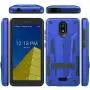 Phonelicious Radiant Core Cricket Icon Smartphone Case with kickstand Heavy Duty Rugged Slim Durable Hybrid Dual Layer Shockproof Phone Cover Compatible Cricket Icon (Blue)