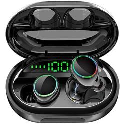 Wewow Bluetooth 5.0 TWS Plus True Wireless Stereo Earphones with Hi-Fi Music Quality & Cristal Clear Calls, IPX7 Waterproof Sports Earphones Super Long Playtime, Power Bank Case with LED