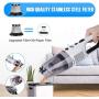 Handheld Vacuum Cordless Vacuum Cleaner Upgraded 7000PA Portable Lightweight Rechargeable Wet Dry Cyclonic Suction Hand Vacuum with Power Display for Home Pet Hair Car Cleaning