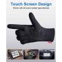 LANYI Running Sports Gloves Compression Lightweight Windproof Anti-Slip Touchscreen Warm Liner Cycling Work Gloves Men Women