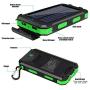 Solar Charger, 20000mAh Portable Solar Power Bank for Cell Phone, Dual 5V/2.1A USB Ports Output and 2 LED Flashlight, Perfect for Outdoor | Camping | Hiking | Trip | Emergency