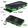 Solar Charger, 20000mAh Portable Solar Power Bank for Cell Phone, Dual 5V/2.1A USB Ports Output and 2 LED Flashlight, Perfect for Outdoor | Camping | Hiking | Trip | Emergency
