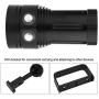 CHICIRIS LED Diving Flashlight, Waterproof Underwater Photography Fill Light with 6 Lighting Modes and Bracket Stand, Diving 100m Torch Lamp for Outdoor Underwater Photography, Shooting