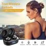 Wireless Earbuds Bluetooth Earbuds, Bluetooth 5.0 Stereo True Wireless Bluetooth Earbuds Headphones Headset Earphones Earpiece with Charging Case, Built-in Microphones