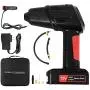 Bigzzia Portable Cordless Tire inflator Pump with LCD screeen Digital Pressure Gauge Hand Held Air Compressor 12V Rechargeable Lithium for Car,Bicycle, Motorcycle, Electric car, Balls Bigzzia Portable Cordless Tire inflator Pump with LCD screeen Digital Pressure Gauge Hand Held Air Compressor 12V Rechargeable Lithium for Car,Bicycle, Motorcycle, Electric car, Balls