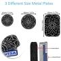 Metal Plate for Phone Car Magnetic Mount 6 Pack,Magnet Holder Disc Replacement Case Sticker with 3M Adhesive for iPhone Magnets Cradle-less Mounts Cell Phone Mini Tablet GPS Stand 2 Rectangle 4 Circle