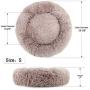 NOYAL Donut Dog Cat Bed, Soft Plush Pet Cushion, Anti-Slip Machine Washable Self-Warming Pet Bed - Improved Sleep for Cats Small Medium Dogs (Multiple Sizes)