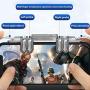 DragonPad 6 Finger Controller Trigger Game Fire Button Handle Gamepad for PUBG iOS Android As Shown