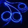 YICHUMY 3 Packs Led Flowing Phone Charging Cable Glow in The Dark USB Charger Cable Compatible with Phone XR/XS MAX/X/Phone 8 Plus/7 Plus/6 Plus/LED Visible Flowing Charging Cord (Blue)