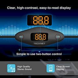 TECKNET F27 In Car Universal Wireless FM Transmitter with 3.5mm Audio Plug and USB Car Charger