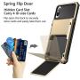 Vofolen Case for iPhone Xs Max Case Wallet ID Slot Credit Card Holder Scratch Resistant Dual Layer Protective Bumper Rugged TPU Rubber Armor Hard Shell Case Cover for iPhone Xs Max 10S Max (Gold)