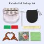 Original Acrylic Kalimba Thumb Piano for Kids and Adults | Transparent Kalimba 17key Kalimba Songbook | Finger Piano Kalimba Instrument | Kalimba Case | Hand Piano | Kalimba Thumb Picks