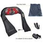 Snailax Shiatsu Neck and Shoulder Massager - Back Massager with Heat, Deep Kneading Electric massage pillow for Neck, Back, Shoulder,Foot Body Pain Relief
