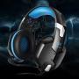 KOTION EACH G1200 Gaming Headset for PS4, Professional 3.5mm PC Stereo Headphones with Mic, Comfortable Bass Headband with Integrated Microphone for PS4 PC Computer Laptop Smartphones (Blue)