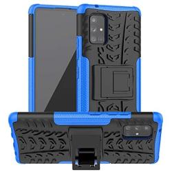 SKTGSLAMY Galaxy A71 5G Case,Samsung A71 5G Case,[NOT fit A71 5G UW Verizon] [Shockproof] Tough Rugged Dual Layer Protective Case Hybrid Kickstand Cover for Samsung Galaxy A71 5G (Blue)