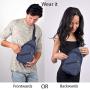 Westend Crossbody Sling Bag Backpack with Adjustable Strap
