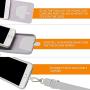 Phone Neck Strap,Doormoon Wristlet Keychain with Patch Works with All Smartphones Cases Drop Protection Compatible with iPhone, Samsung, Google & Most Smartphones, 2 Pack,Black Grey